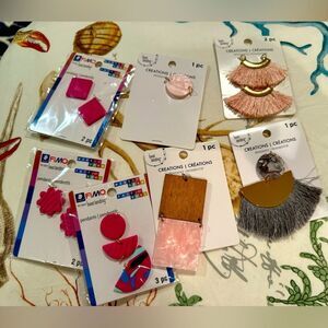 NWT 7 piece lot jewelry findings making craft tassles